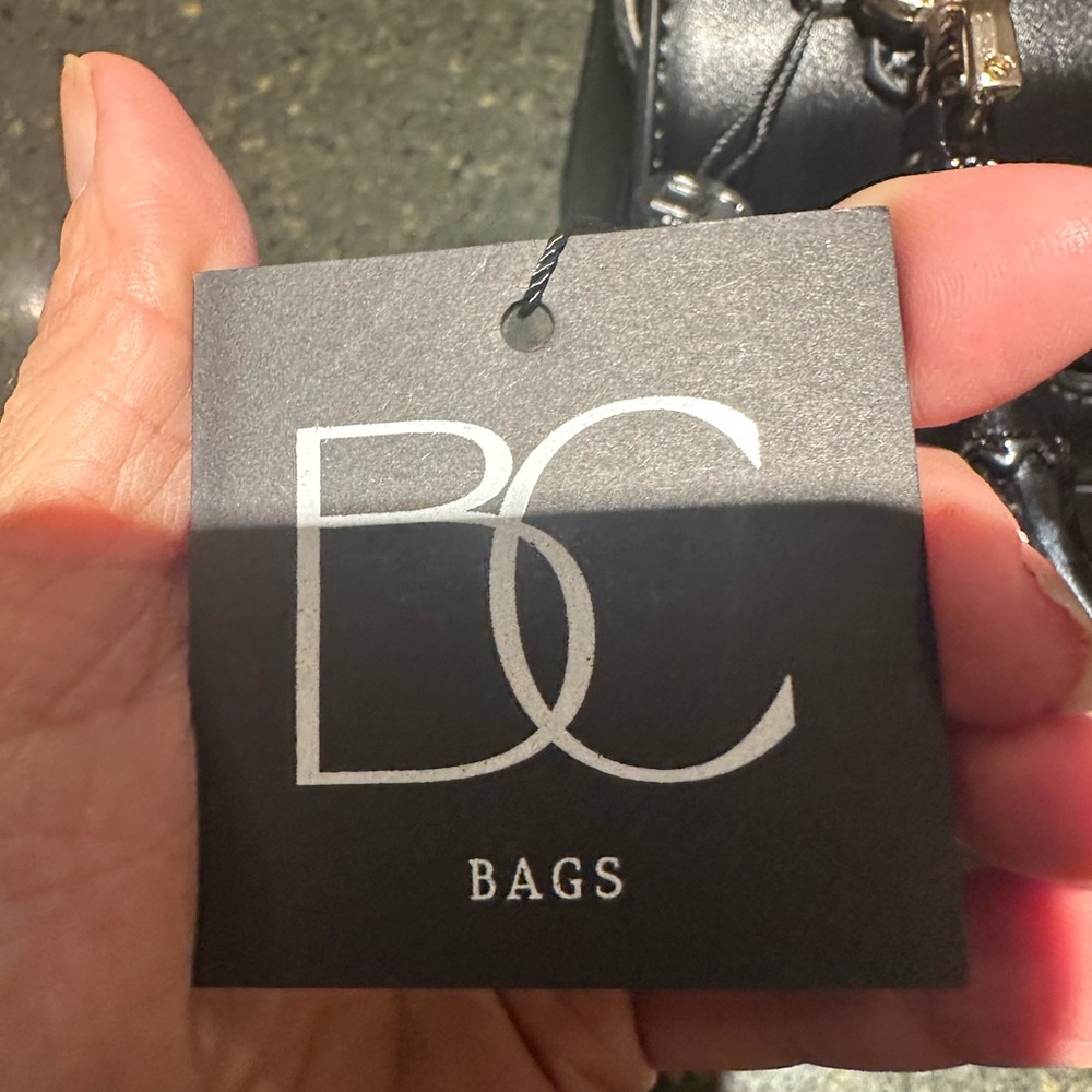 BC Black Handbag with Bamboo Handle - Picture 4 of 9